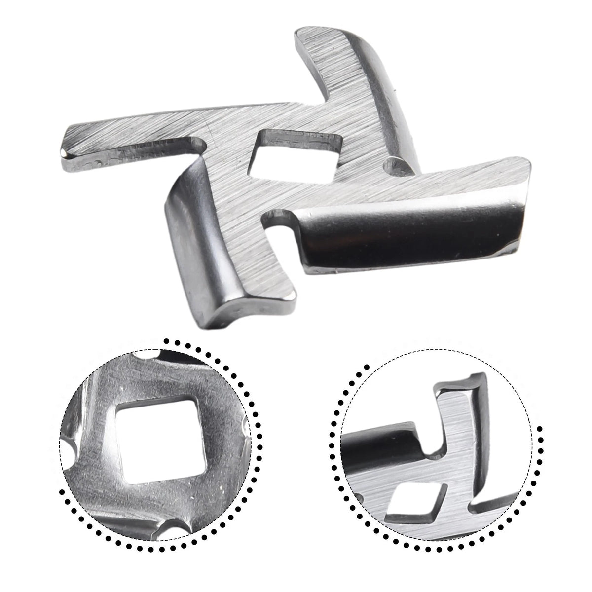 1x Mincer Blade Stainless Steel Cutting Meat Grinder Replacement Accessories