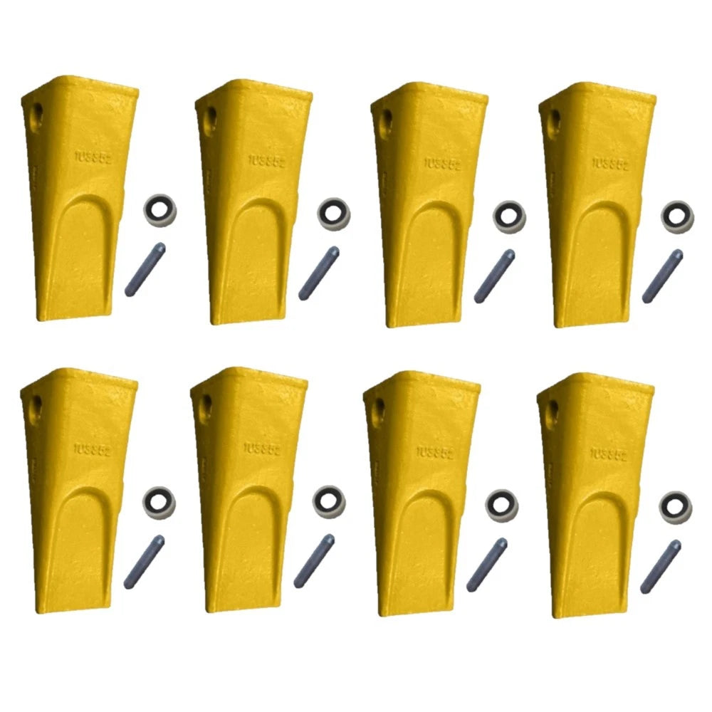 (8) Tooth Pin & Retainer Fits Caterpillar 950B 950E 966C 966D 966E