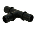 Standard Boat T-Fitting - 3/4 Inch Hose Connection Black Plastic