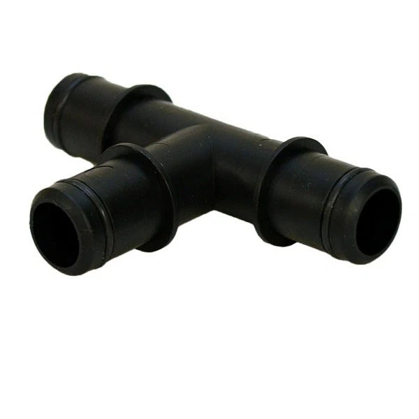 Standard Boat T-Fitting - 3/4 Inch Hose Connection Black Plastic