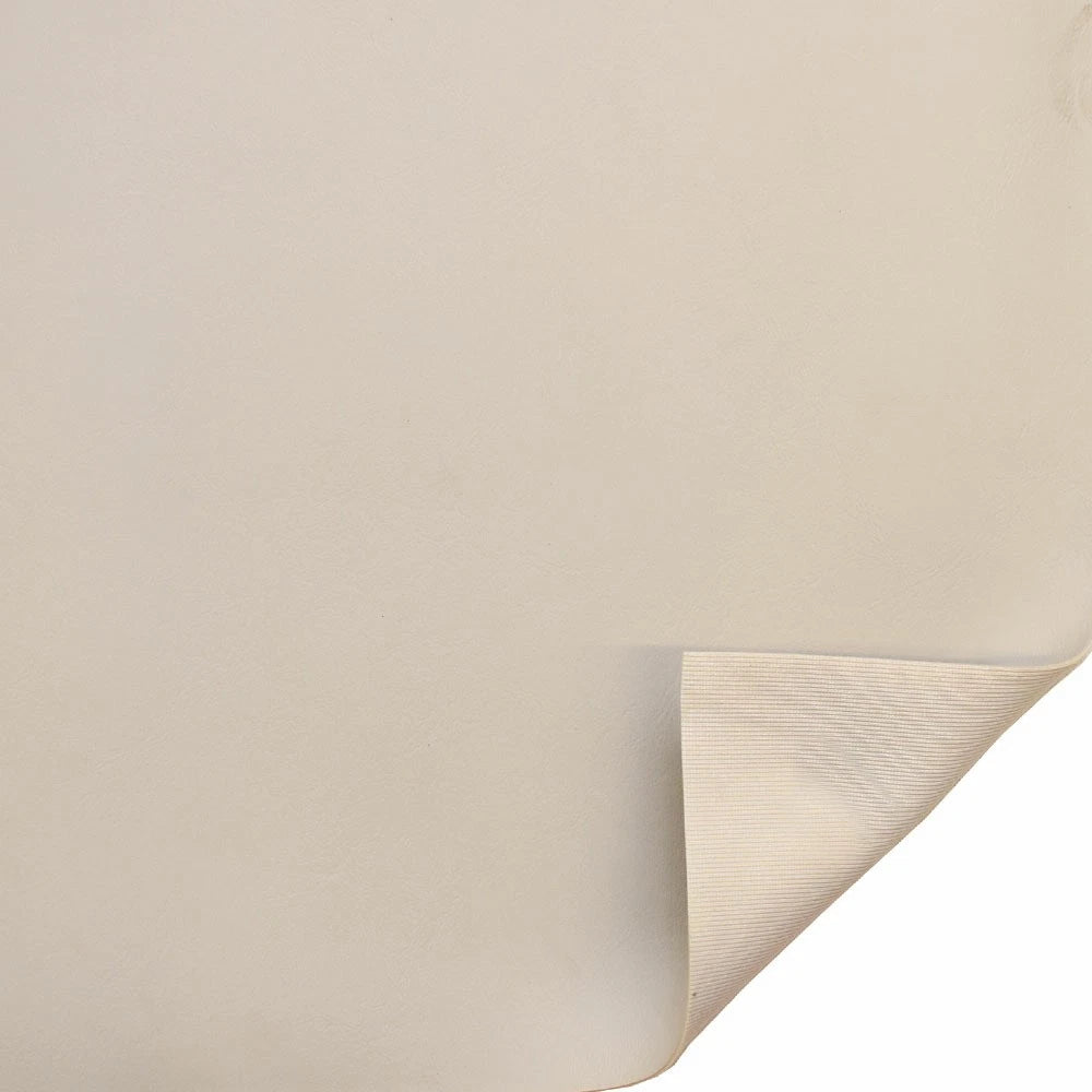 Boat Knit Back Vinyl - Faux Leather Beige Cream 54 Inch (YD)