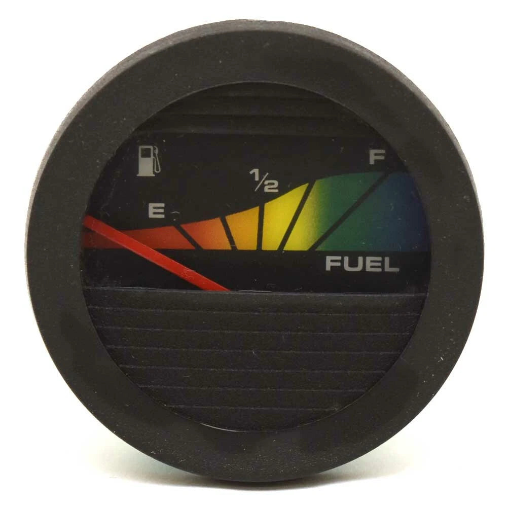 Teleflex Boat Fuel Gauge 53535 - 2 1/8 Inch Black Rainbow
