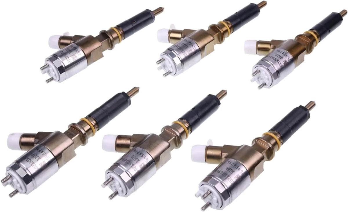6pcs Fuel Injector 320-0677 3200677 for Caterpillar CAT C6.6 Engine 320DL