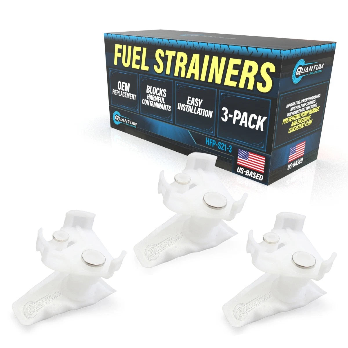 QFS Fuel Pump Filter Strainers [3] for 2007-23 Honda CBR Motorcycle 6700-MFL-013