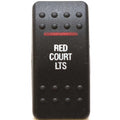 Carling Boat Rocker Switch Actuator - Baja Red Court Lights Lighted