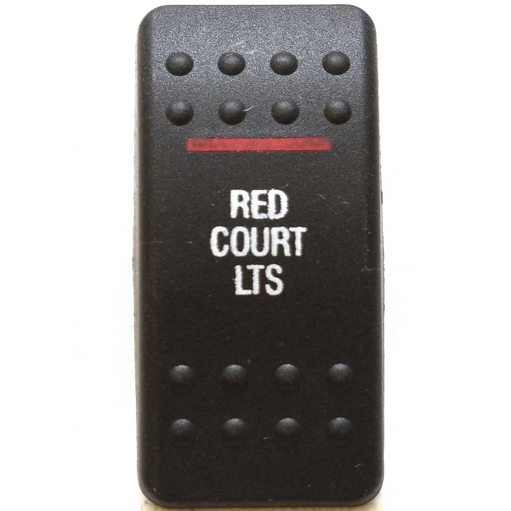 Carling Boat Rocker Switch Actuator - Baja Red Court Lights Lighted