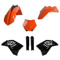 POLISPORT PLASTIC KIT + FORK GUARDS KTM SX/SX-F 2008-2010, OEM STYLE