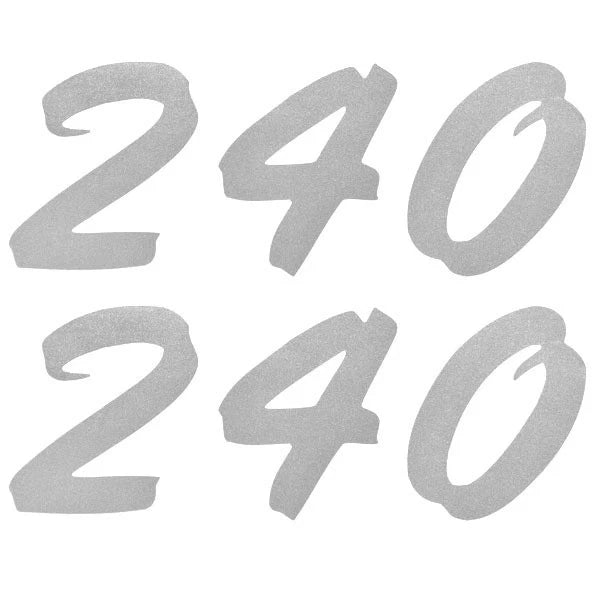 Premier Pontoon Boat Decals 30000410 - 240 Metallic Silver (pair)