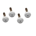 Boat Bimini Thumb Screws - 3/4 Inch White Plastic (set of 4)