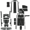 Supra Boat Non-Skid Floor Mat Kit 122105 - SA (SP) Black 2022
