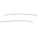 Rinker 248 Captiva Boat Bow Rails - 75 5/8 Inch Stainless (set of 2)