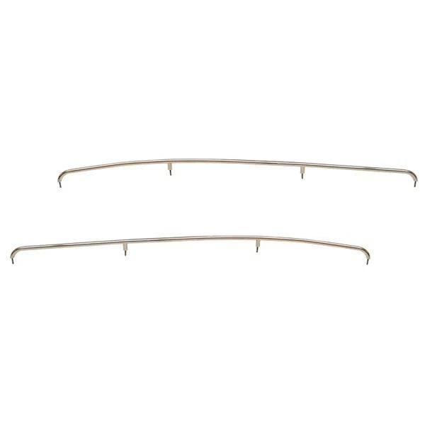 Rinker 248 Captiva Boat Bow Rails - 75 5/8 Inch Stainless (set of 2)
