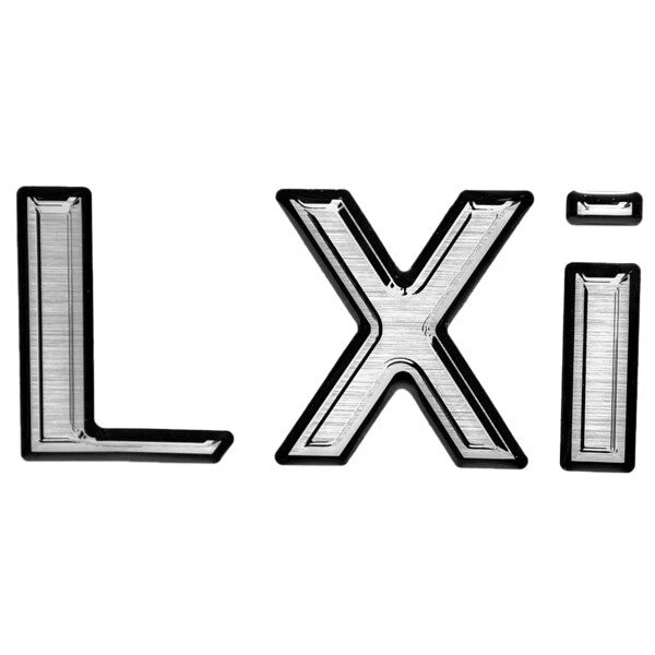 Malibu Boat Raised Decal 5946203 - LXI 2006 Silver Black 4 1/4 Inch