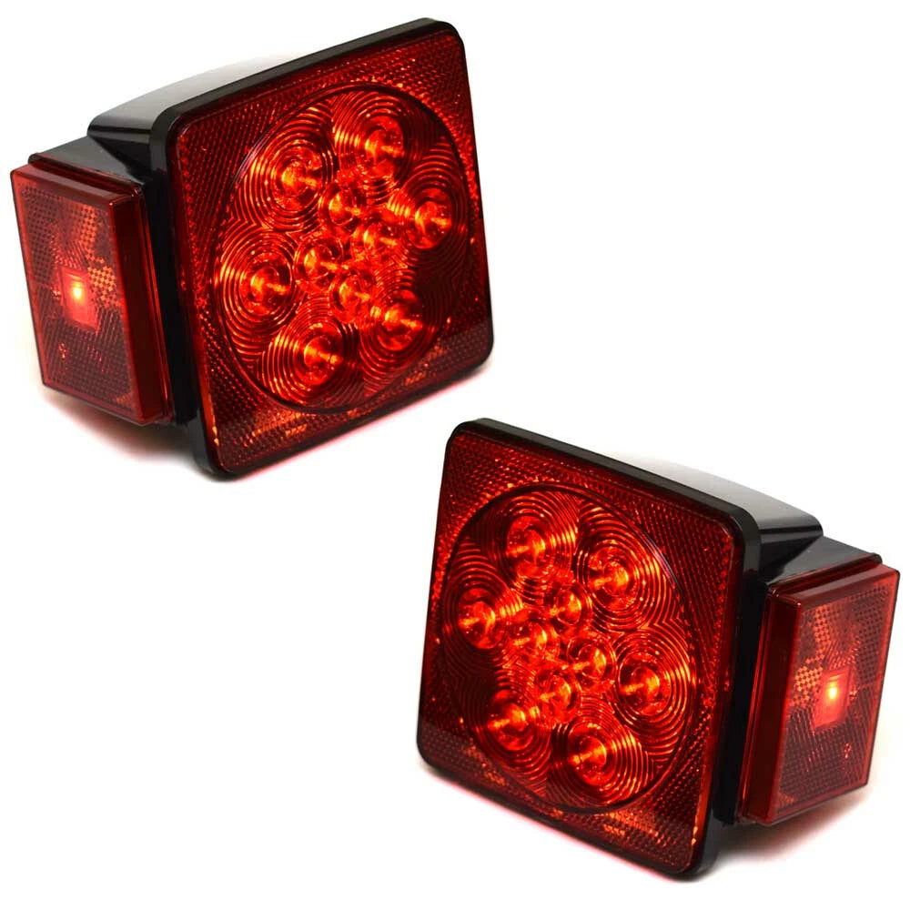 Shoreline Marine Boat LED Trailer Lights SL40140 - Red 12V (kit)