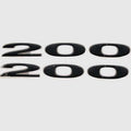 Sea Ray Boat Raised Decals 1628619 - 200BR Black Sticker Emblems (pair)