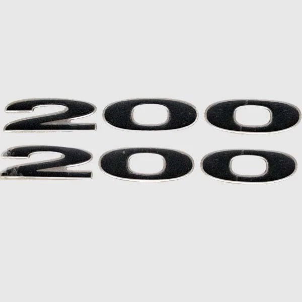 Sea Ray Boat Raised Decals 1628619 - 200BR Black Sticker Emblems (pair)