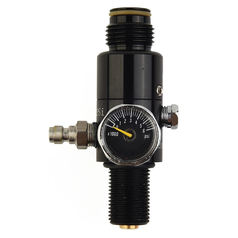 Air Tank Regulator Air Compressor Valve Regulator 4500psi Accessories Black