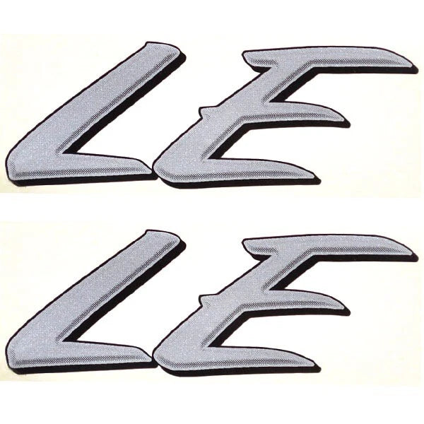 Lund Boat Decals 1986413 - Pro V LE 4 1/2 X 1 5/8 Inch Silver (pair)