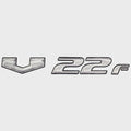 SunCatcher Boat Model Decal Sticker 73405328 - V22F Silver Black