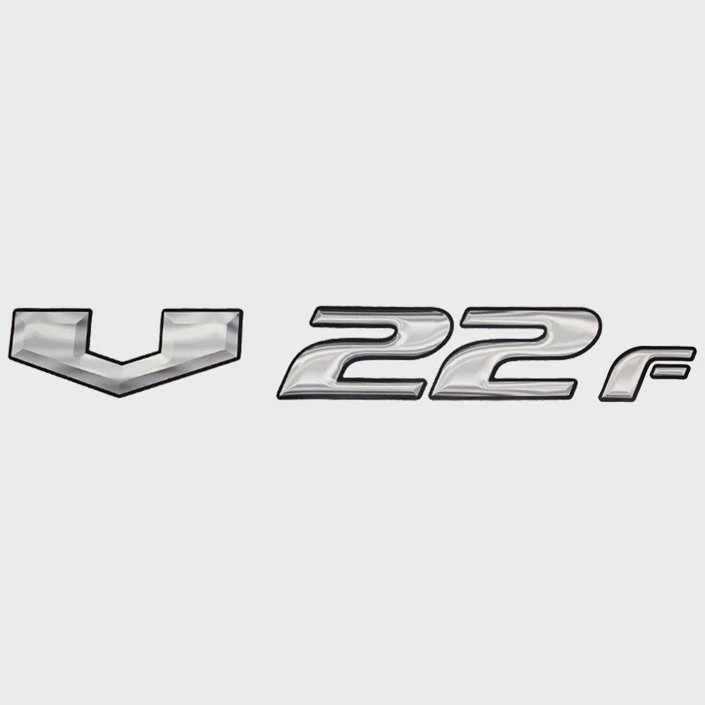 SunCatcher Boat Model Decal Sticker 73405328 - V22F Silver Black