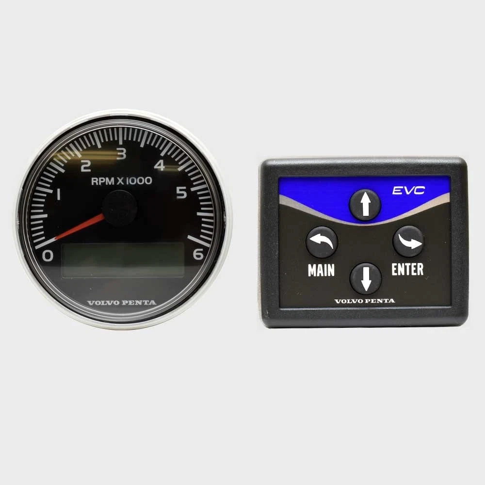 Volvo Penta Boat Tachometer Gauge Kit 3818286 - with Control Panel