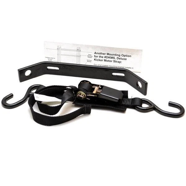 Rod Saver Boat Kicker Motor Bracket DKMS - with Tie Down Straps
