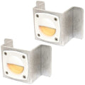 Montara Boat Courtesy Utility Lights - Silver - Warm White (pair)