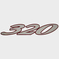 Cruisers Boat Model Decal Sticker V1943100 - 320 Express Burgundy