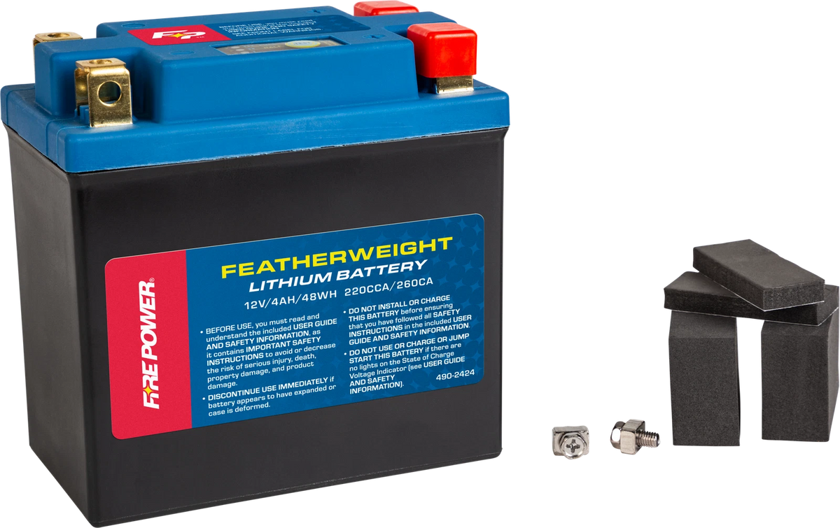 FIRE POWER Featherweight Lithium Battery 220 CCA Fits Harley & Polaris 2013-2017