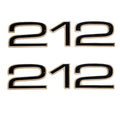 Mako Boat Decals 111025 - 212 CC Black Gold Stickers (pair)