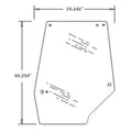 Cab Glass - Upper Left Hand Door Fits Case IH 5250 5140 5240 5120 5230 5130
