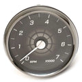 Medallion Boat Tachometer Gauge 8650-00101-29 - Oversized Silver Black
