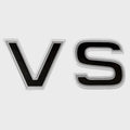 Ranger Boat Model Decal 7605403 - VS 3 7/8 X 1 1/2 Black - Silver