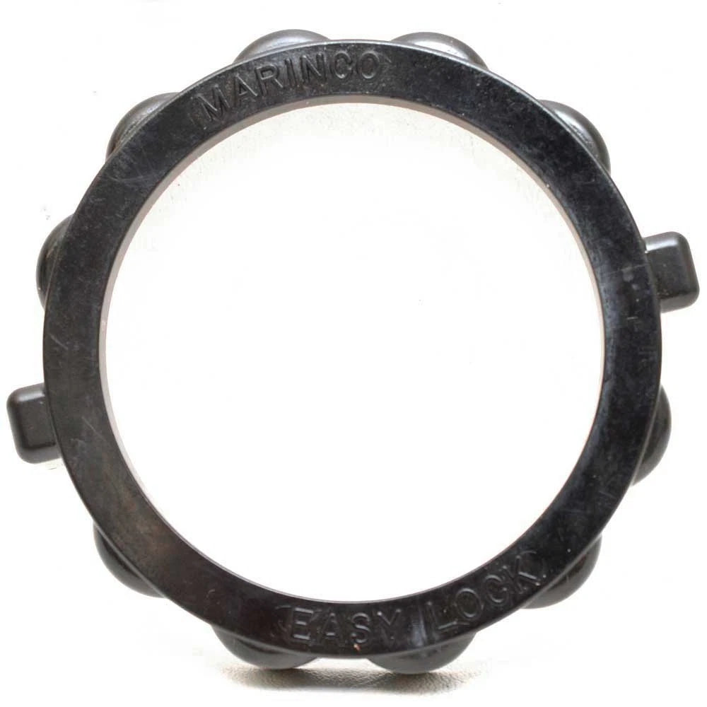 Marinco Boat Easy Lock Ring - 2 1/2 Inch Black Plastic