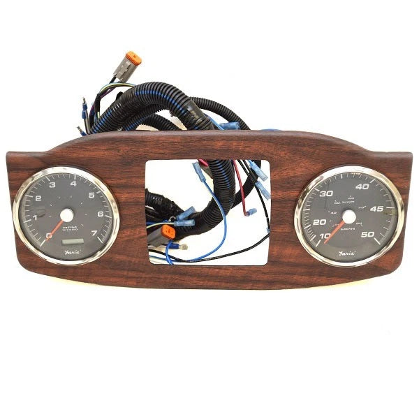 Godfrey Boat Gauge Panel 292137 - Sanpan Cherry Woodgrain
