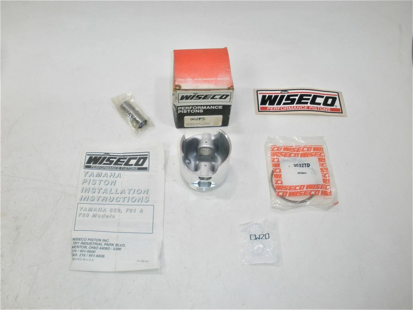 Wiseco 602PS Yamaha Wave Runner PWC Jet Ski Engine Motor Piston Kit