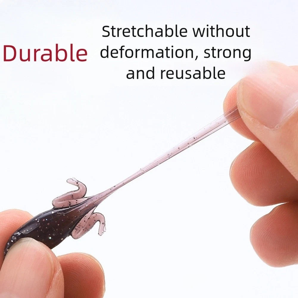 Tadpole Soft Lure for Bass Fishing with Floating Action and Ready to Use Hooks
