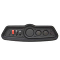 Godfrey Pontoon Boat Blank Gauge Panel 466644 - Faux Woodgrain Black