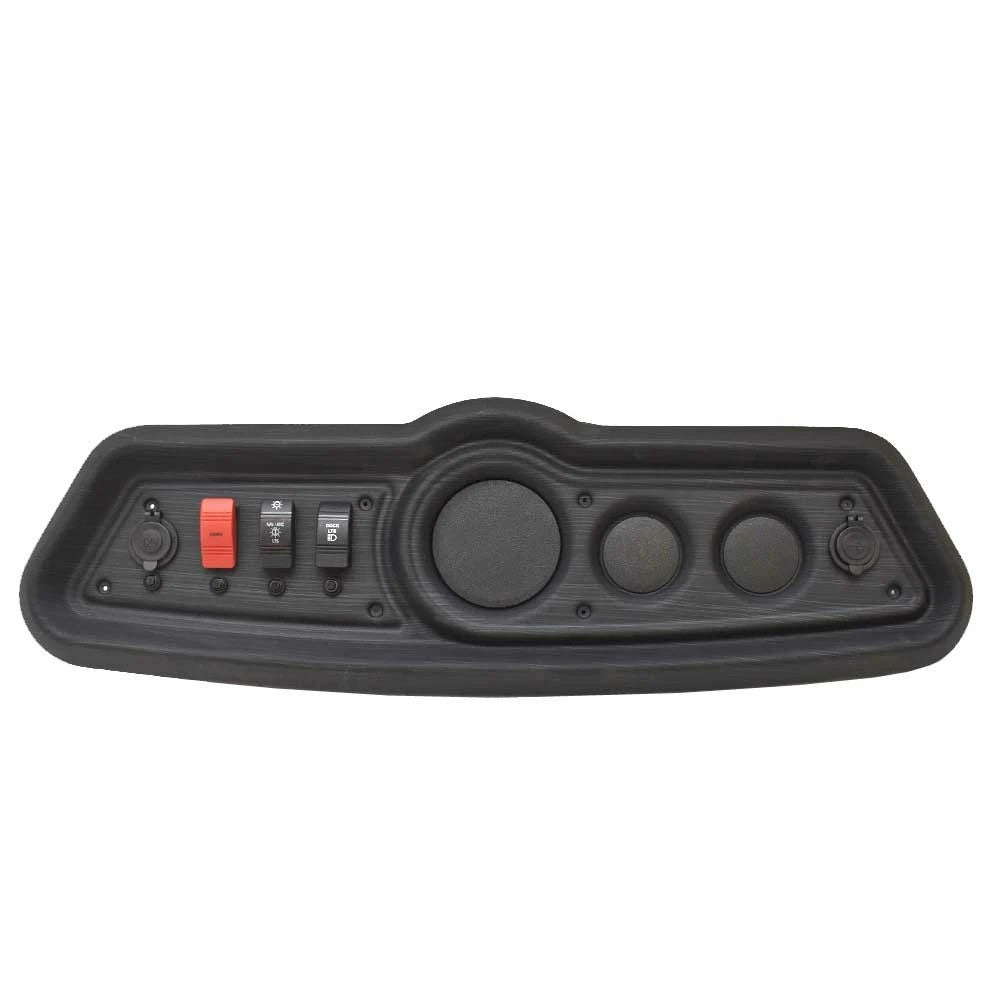 Godfrey Pontoon Boat Blank Gauge Panel 466644 - Faux Woodgrain Black