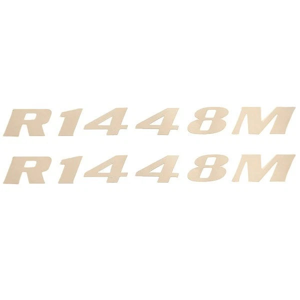 Lowe Boat Emblem Decal Stickers 134404-01 - Roughneck 1448M Tan (pair)