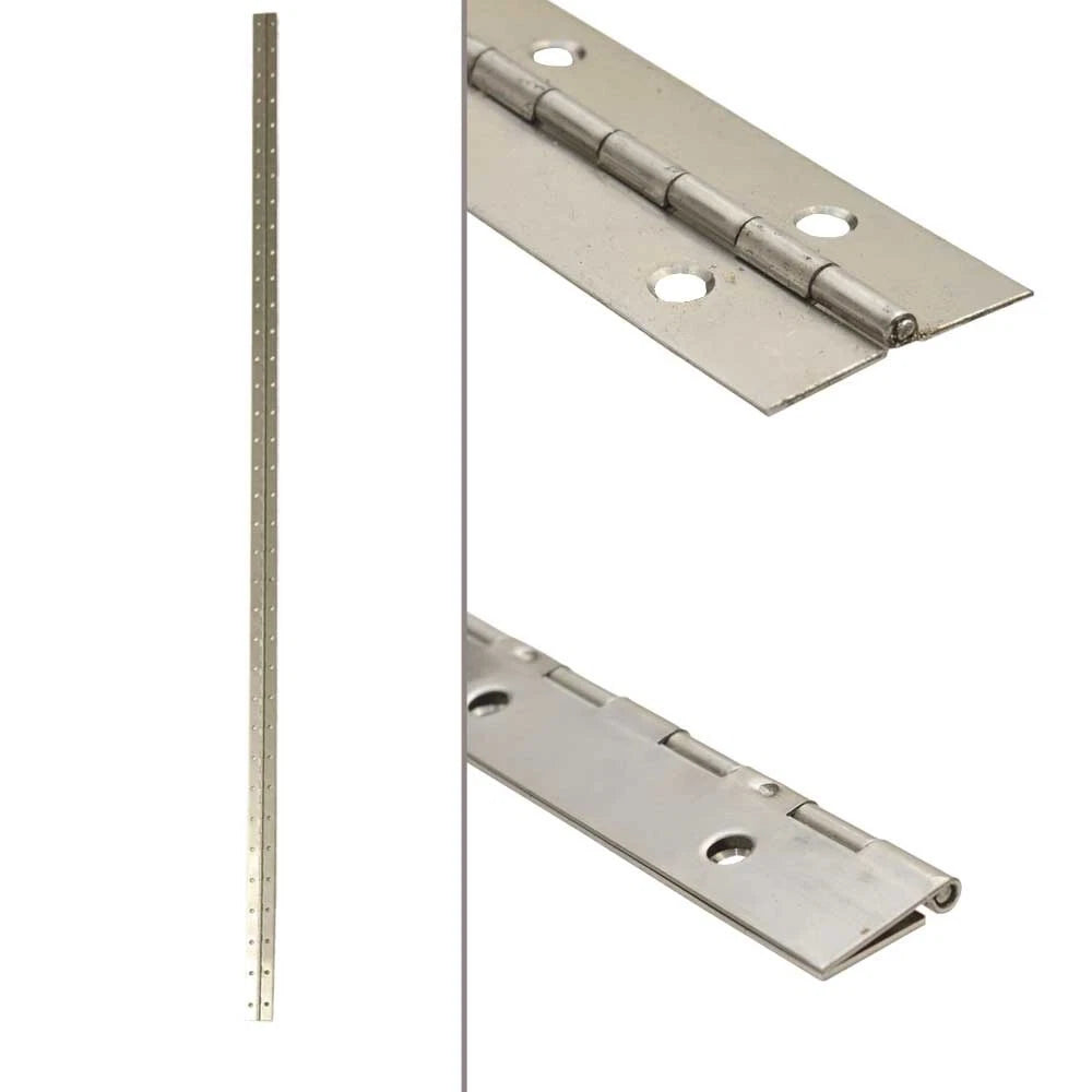 Tracker Boat Piano Hinge - 20 Gauge 1 1/2 X 72 Inch Polished Stainless