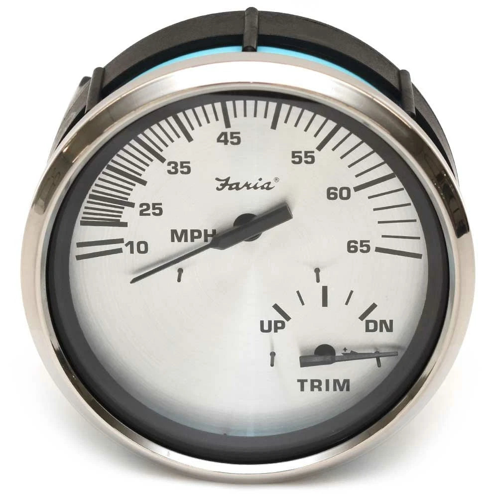 Faria Beede Boat Multifunction Gauge GS0017E - Spun Silver 4 3/8 Inch