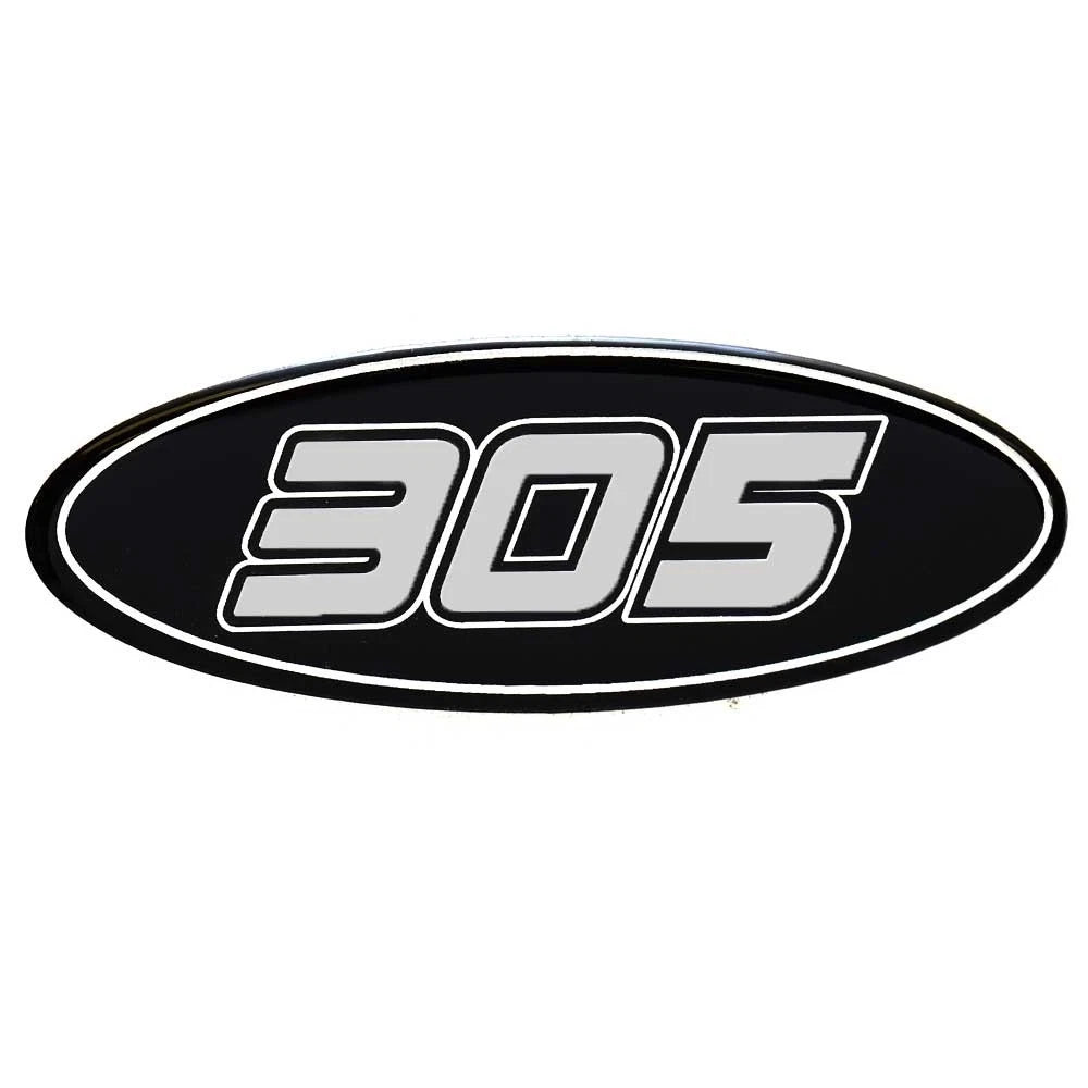 Crownline Boat Raised Decal 40725 - 305 Black Silver Sticker