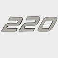 Premier Pontoon Boat Raised Emblem Decal 70010528 - 220 Sticker Silver