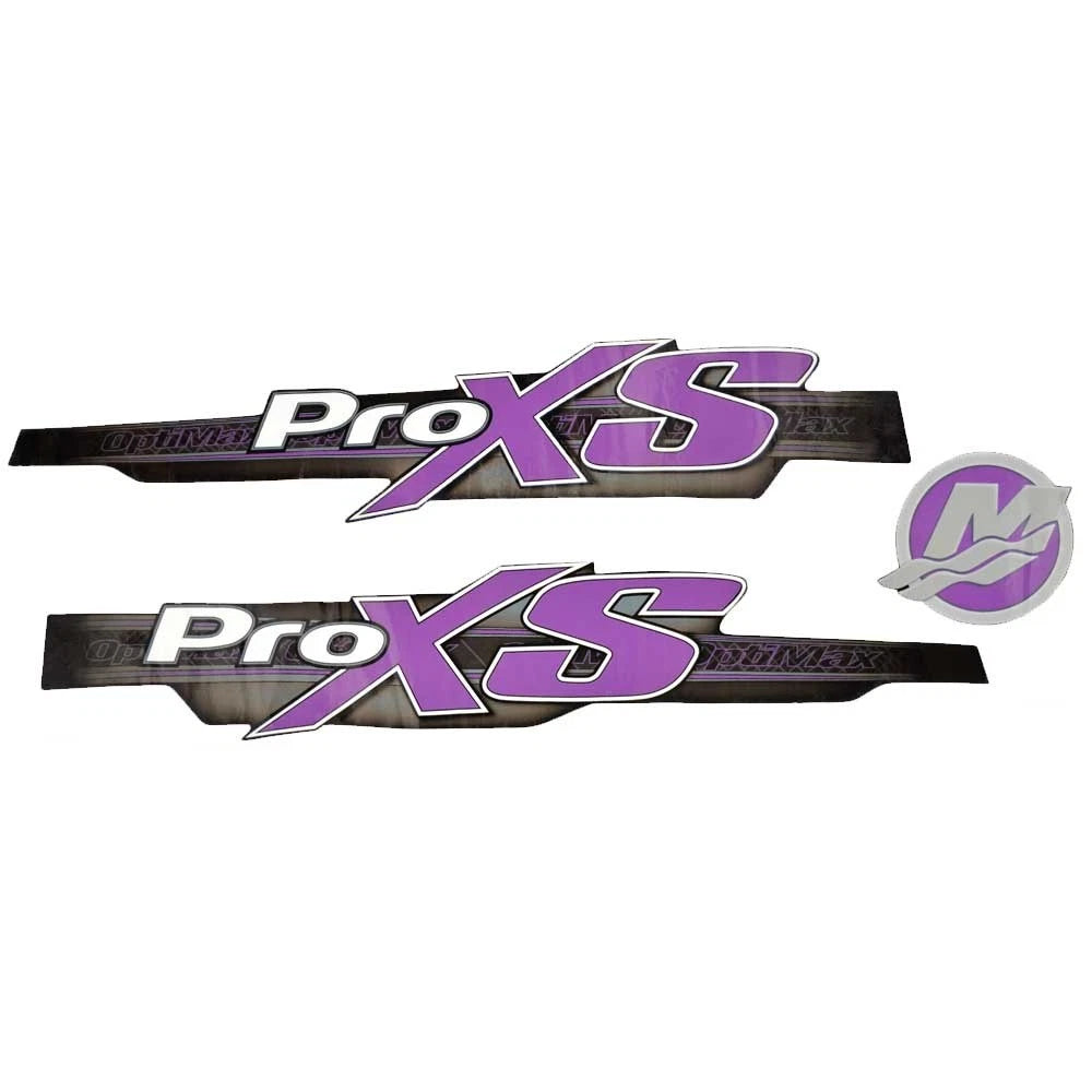 Mercury Boat Cowling Decals 317051 - Optimax Pro XS Purple (3 Piece)