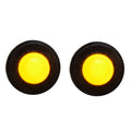 Boat Dash Indicator Lights - Amber 14 Volt (pair)