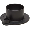 TH Marine Boat Rigging Flange - Fuel Hose Port 2 7/8 Inch Black