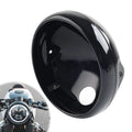 1pc 7" Motorcycle Round Headlight Headlamp Housing Cover Bucket GlossyBlack Iron