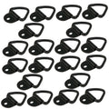 (20) 1/4" Steel D- Ring Truck Trailer ATV Strap Clip Max 2,400 Lbs Surface Mount