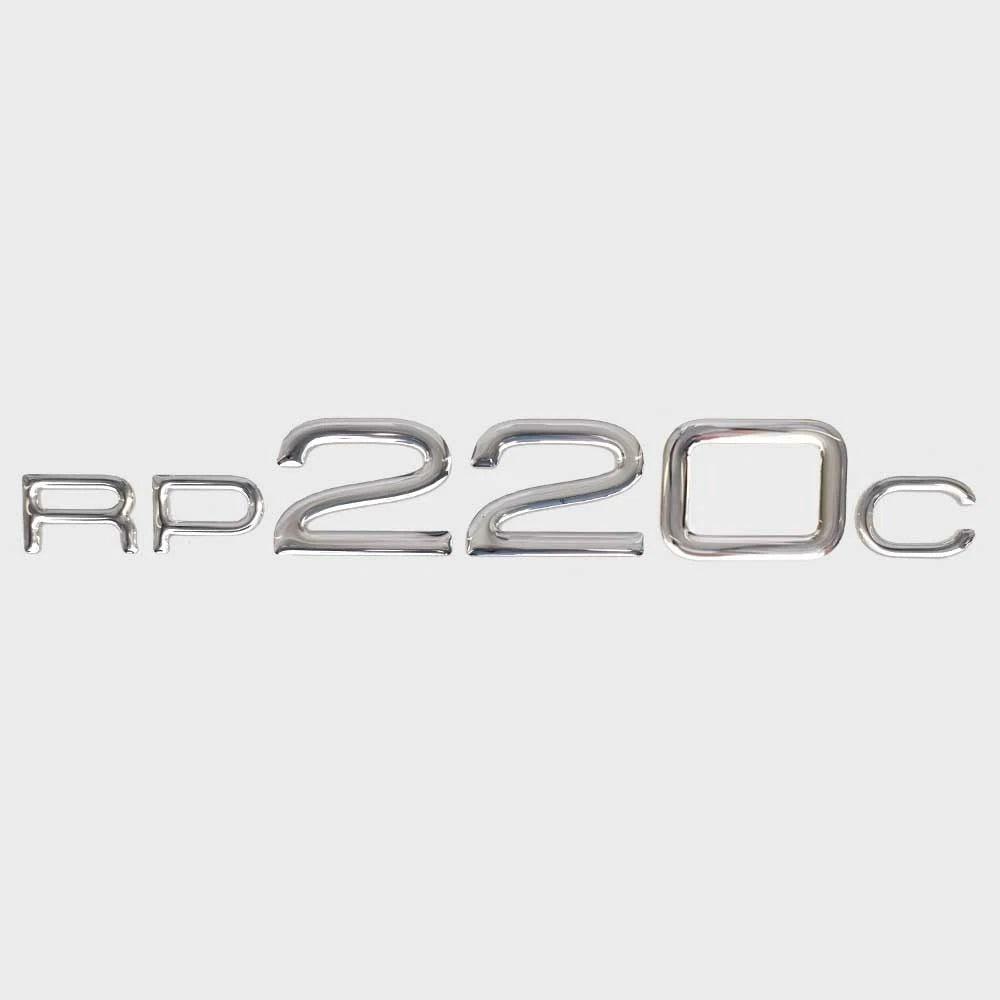 Ranger Boat Raised Emblem Decal - RP 220 C Silver Sticker